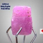 2.840ct Natural Ruby Crystal from Africa – Untreated Gem Rough (8.11 × 5.44 × 5.25 mm)