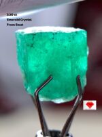 A Symphony in Green: 3.30ct Swat Emerald Crystal (8.20 × 8.30 × 7.10 mm)