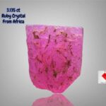 3.135ct Natural Ruby Crystal from Africa – Untreated Gem 6.85×6.09×5.56 mm
