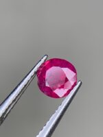0.75ct Round Faceted Afghan Ruby: A Timeless Spark in Scarlet - Image 2