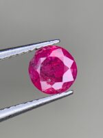 0.75ct Round Faceted Afghan Ruby: A Timeless Spark in Scarlet - Image 4