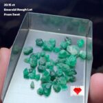 A Detailed Look at a 20.15-Carat Emerald Rough Lot from Swat Valley