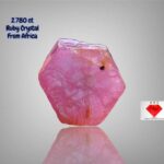 Stunning 2.780ct African Ruby Crystal: A Natural Gemstone Beauty