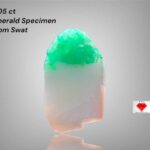 Natural Precision: 9.05ct Swat Emerald Specimen with Vibrant Green Clarity