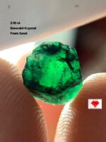 Emeralds of the North: 2.10ct Swat Emerald Crystal (4.48 × 7.66 × 7.25 mm)