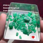 27.64 ct Natural Emerald Rough Lot – Swat Valley, Pakistan