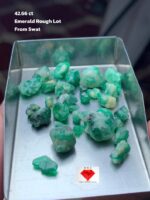 Exceptional 42.66 ct Emerald Rough Lot from Swat