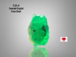 A Bold Statement in Green: 2.54 Carat Swat Emerald Crystal with Deep Natural Presence