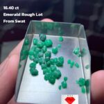 16.40 ct Swat Emerald Rough Lot – Natural Green Crystals from Pakistan’s Emerald Valley