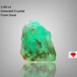 Elegant Geometry: 2.50-Carat Emerald Crystal from Swat Valley