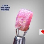 2.755 ct African Ruby Crystal (8.48 × 5.97 × 4.12 mm) – Small Size, Big Energy