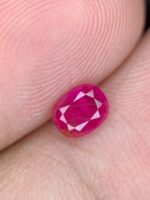 Faceted Afghan Ruby Gemstone: 0.695ct Natural Elegance (5.75 mm) - Image 8
