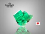 Refined Geometry: 1.47 Carat Swat Emerald Crystal with Natural Balance and Depth