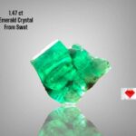 Refined Geometry: 1.47 Carat Swat Emerald Crystal with Natural Balance and Depth