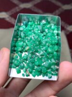 65.57 Carat Swat Emerald Rough Lot – Natural Pakistani Emerald Crystal (7.92 × 6.10 × 3.15 mm) - Image 3