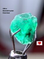 Swat Emerald Marvel: 1.90ct Emerald Crystal (5.20 × 7.53 × 5.90 mm)