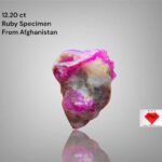Exploring the Beauty of a 12.20 ct Afghan Ruby: A Rare Gem in Detail