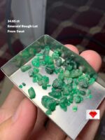 Swat’s Captivating Gem: A 34.65 Carat Emerald Rough Lot