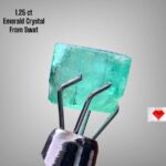 1.25ct Swat Emerald Crystal – Small Size, Pure Origin (6.95 x 5.54 x 3.97 mm)