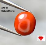 2.70ct Natural Coral Stone: Elegant Jewelry Design Gem