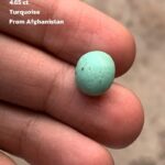 Elegant Afghan Turquoise: A 4.65 ct Cabochon Gem