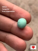 Elegant Afghan Turquoise: A 4.65 ct Cabochon Gem