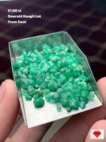 Magnificent 57.60 ct Emerald Rough from Swat