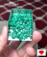65 ct Natural Swat Emerald Rough – Collector and Cutting Grade Crystal