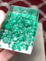 65 ct Natural Swat Emerald Rough – Collector and Cutting Grade Crystal - Image 5