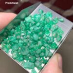 55.40 ct Swat Emerald Rough: Vivid Green Gemstone