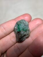 A Remarkable 60.35-Carat Swat Emerald Specimen: Nature’s Geometry in Green - Image 2
