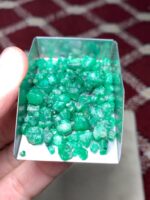 65 ct Natural Swat Emerald Rough – Collector and Cutting Grade Crystal - Image 12