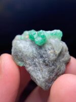A Remarkable 60.35-Carat Swat Emerald Specimen: Nature’s Geometry in Green - Image 4