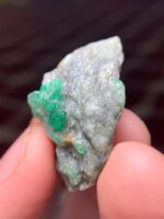 A Remarkable 60.35-Carat Swat Emerald Specimen: Nature’s Geometry in Green - Image 11