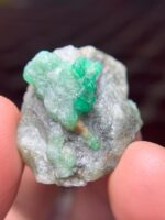 A Remarkable 60.35-Carat Swat Emerald Specimen: Nature’s Geometry in Green - Image 12