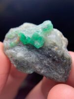 A Remarkable 60.35-Carat Swat Emerald Specimen: Nature’s Geometry in Green - Image 5