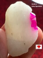 Majestic 81.40ct Afghan Ruby Specimen: A Bold Natural Crystal (38x25x10mm)