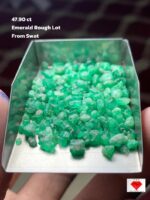 Natural Beauty in Raw Form: 47.90-Carat Emerald Rough Lot from Swat