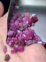 37.70ct Afghan Ruby Rough Lot – Natural Red Crystals Avg. 9.08 x 8.13 x 5.16mm - Image 3