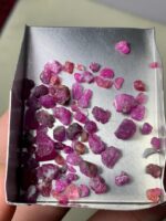 37.70ct Afghan Ruby Rough Lot – Natural Red Crystals Avg. 9.08 x 8.13 x 5.16mm - Image 6