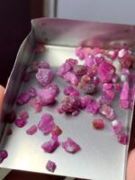 37.70ct Afghan Ruby Rough Lot – Natural Red Crystals Avg. 9.08 x 8.13 x 5.16mm - Image 7