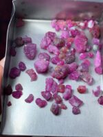 37.70ct Afghan Ruby Rough Lot – Natural Red Crystals Avg. 9.08 x 8.13 x 5.16mm - Image 9