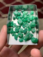 56.36 Carat Swat Emerald Rough Lot – Natural Green Gemstone from Pakistan (14.80 × 9.27 × 6.80 mm) - Image 11