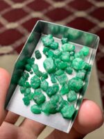56.36 Carat Swat Emerald Rough Lot – Natural Green Gemstone from Pakistan (14.80 × 9.27 × 6.80 mm) - Image 12
