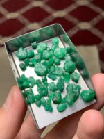 56.36 Carat Swat Emerald Rough Lot – Natural Green Gemstone from Pakistan (14.80 × 9.27 × 6.80 mm) - Image 15