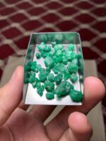 56.36 Carat Swat Emerald Rough Lot – Natural Green Gemstone from Pakistan (14.80 × 9.27 × 6.80 mm) - Image 17