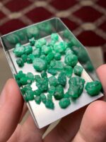 56.36 Carat Swat Emerald Rough Lot – Natural Green Gemstone from Pakistan (14.80 × 9.27 × 6.80 mm) - Image 10
