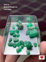 Swat Valley Emerald Rough Lot — 34.77 Carats