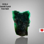 Swat Emerald Crystal: 10.56ct Untreated Green Gemstone