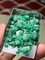 74.35 Carat Swat Emerald Rough Lot – Compact Strength with Natural Character - Image 4